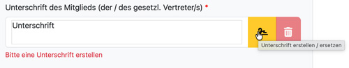 Unterschrift erstellen